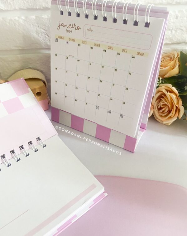 Combo Home Office Mousepad Desk Planner e Calendário - Imagem 5