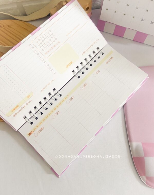 Combo Home Office Mousepad Desk Planner e Calendário - Imagem 6