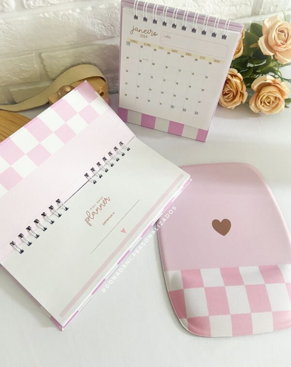 Combo Home Office Mousepad Desk Planner e Calendário - Imagem 7