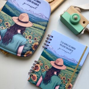Kit Caderno A5 + Mousepad Ergonômico Personalizado