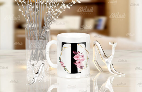 Caneca Floral com Inicial + Nome - Imagem 20