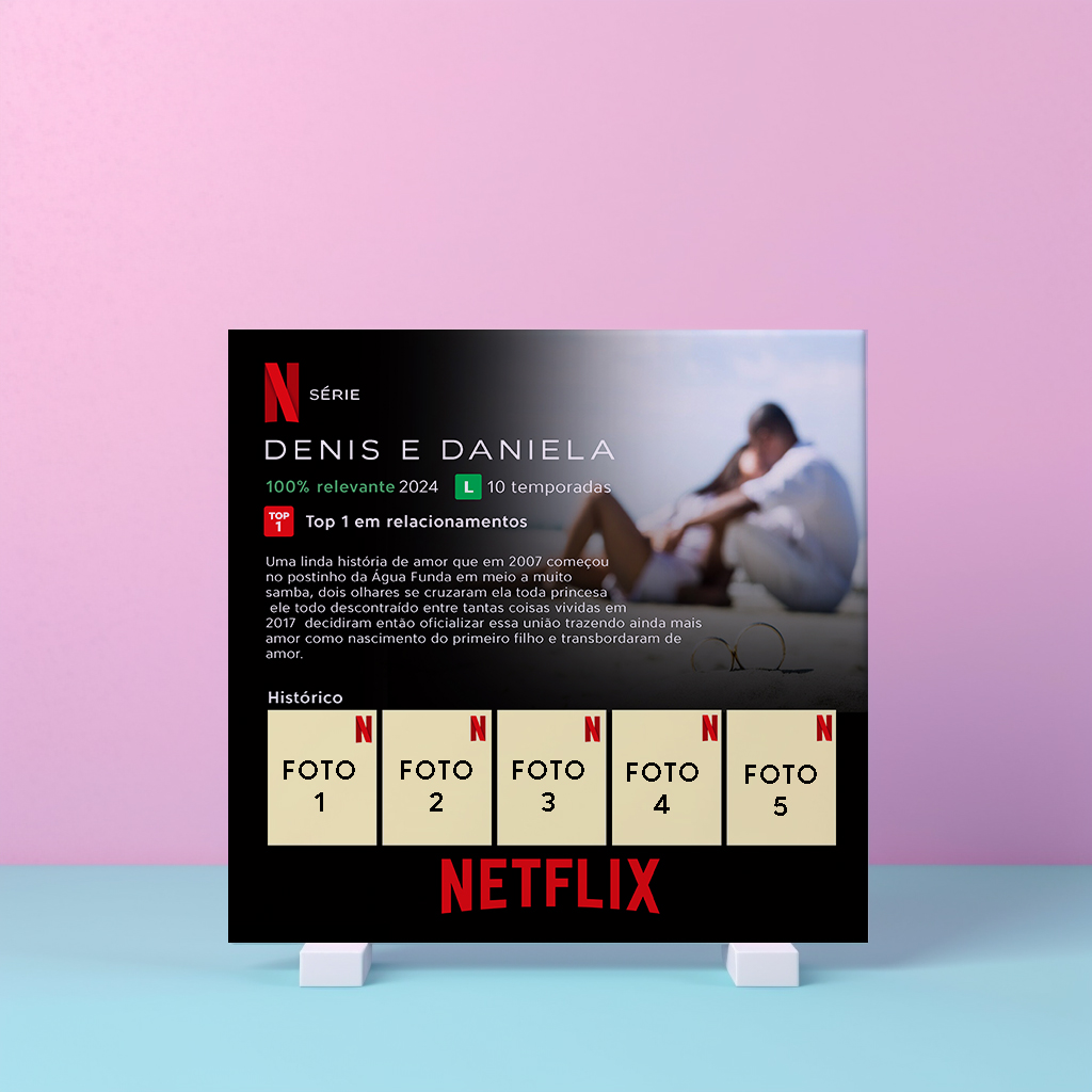 ARQUIVO DIGITAL - Quadro Netflix Formato PSD